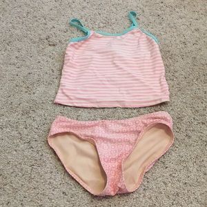 Girls striped swimsuit